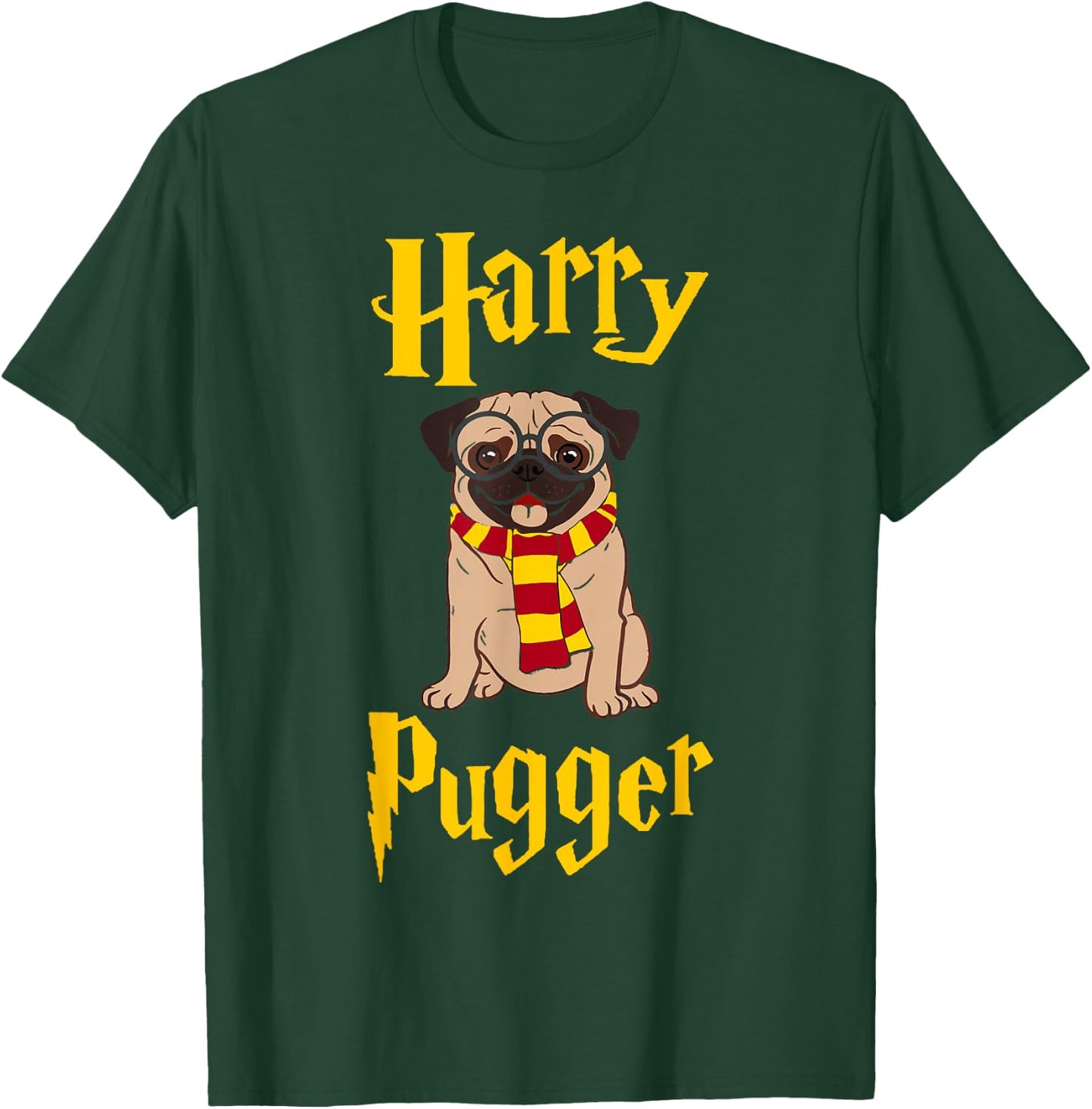 Lovely Harry Pugger, Pug T-Shirt - T-Shirt | Forest