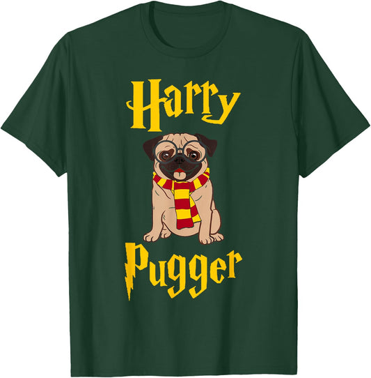 Lovely Harry Pugger, Pug T-Shirt - T-Shirt | Forest