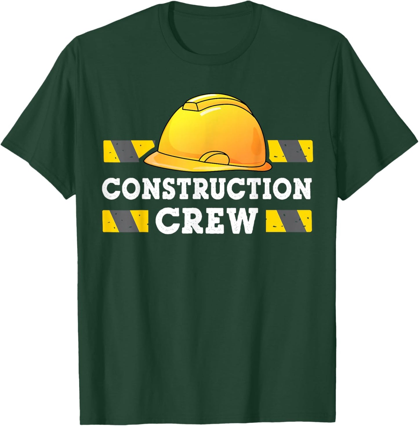 Kids Boys Construction Crew Birthday Party Supplies Matching T-Shirt - T-Shirt | Forest