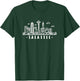 Seattle Skyline - Throwback Design - Classic T-Shirt - T-Shirt | Forest