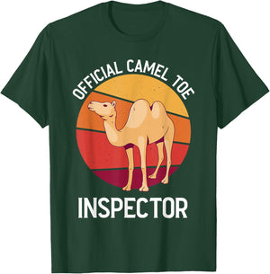Official Cameltoe Inspector Desert Animal Camel T-Shirt - T-Shirt | Forest
