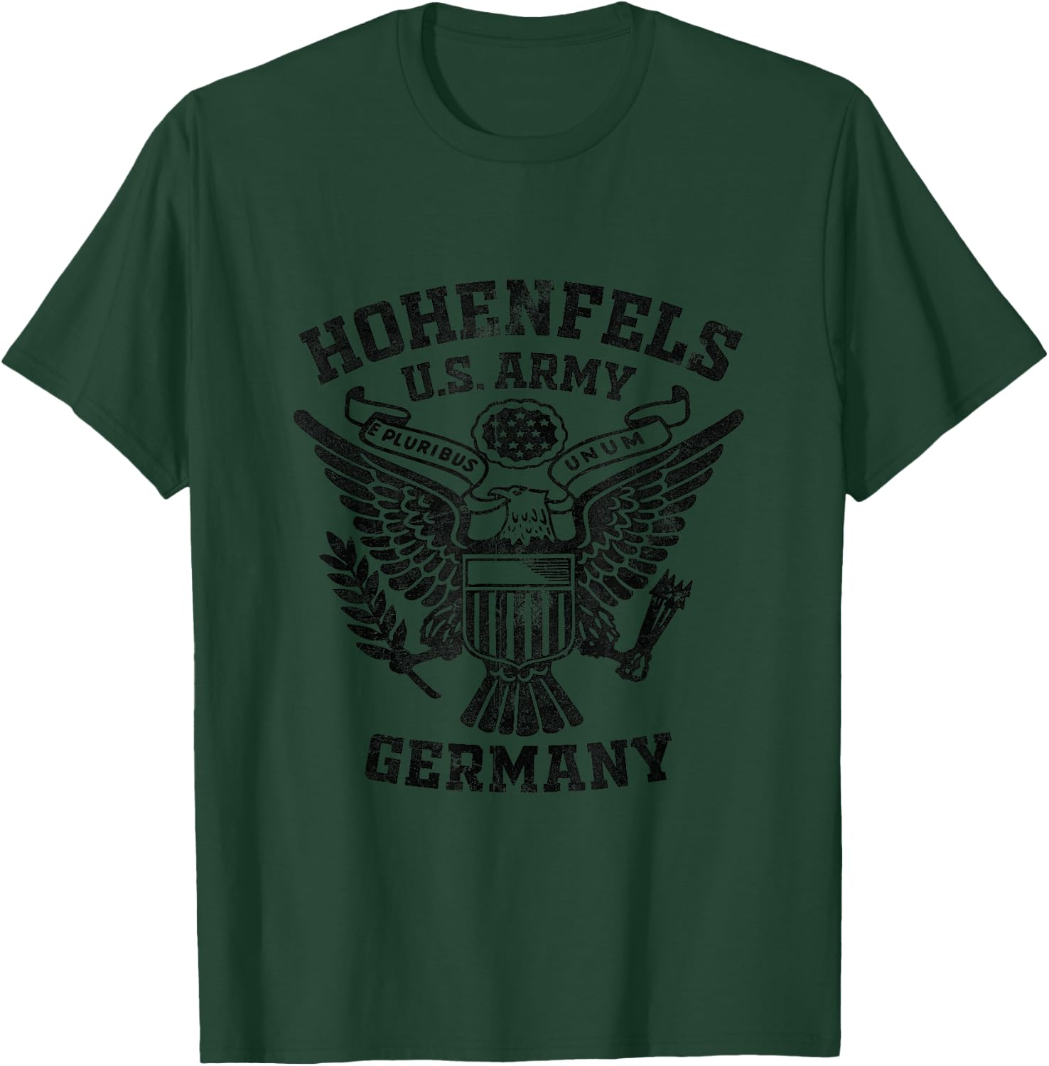 Hohenfels Germany Military Base Veteran Vintage Gifts T-Shirt - T-Shirt | Forest