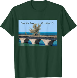 Fred the Tree Florida Keys 7 mile bridge Marathon T-Shirt - T-Shirt | Forest