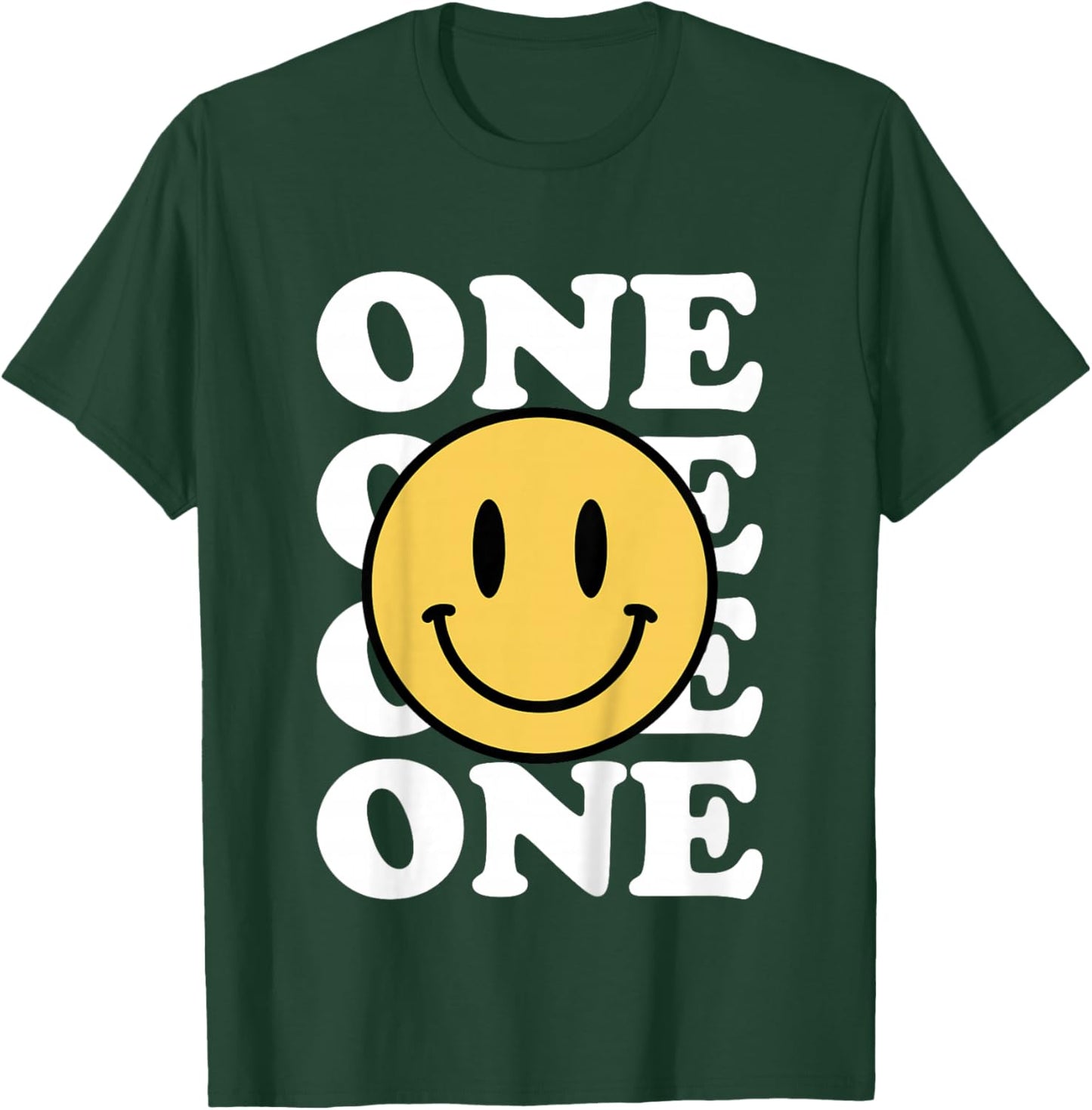 One Happy Dude 1st Birthday Theme Family Matching T-Shirt - T-Shirt | Forest