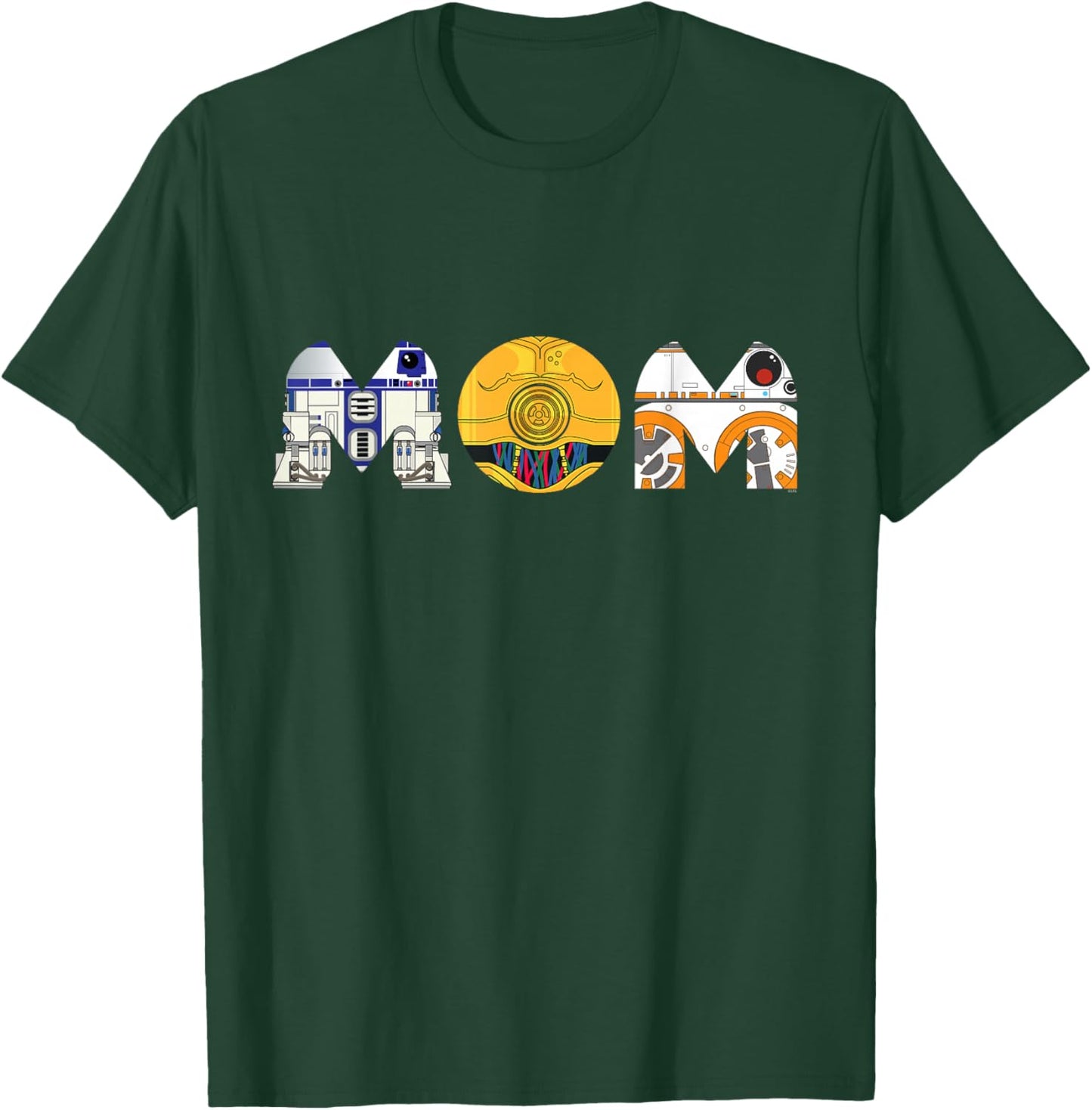 Star Wars Droids R2-D2 C-3PO BB-8 Mom Mother’s Day Birthday T-Shirt - T-Shirt | Forest