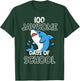 100th Day of School Shirt for Teacher Student Jawsome Shark T-Shirt - T-Shirt | Forest