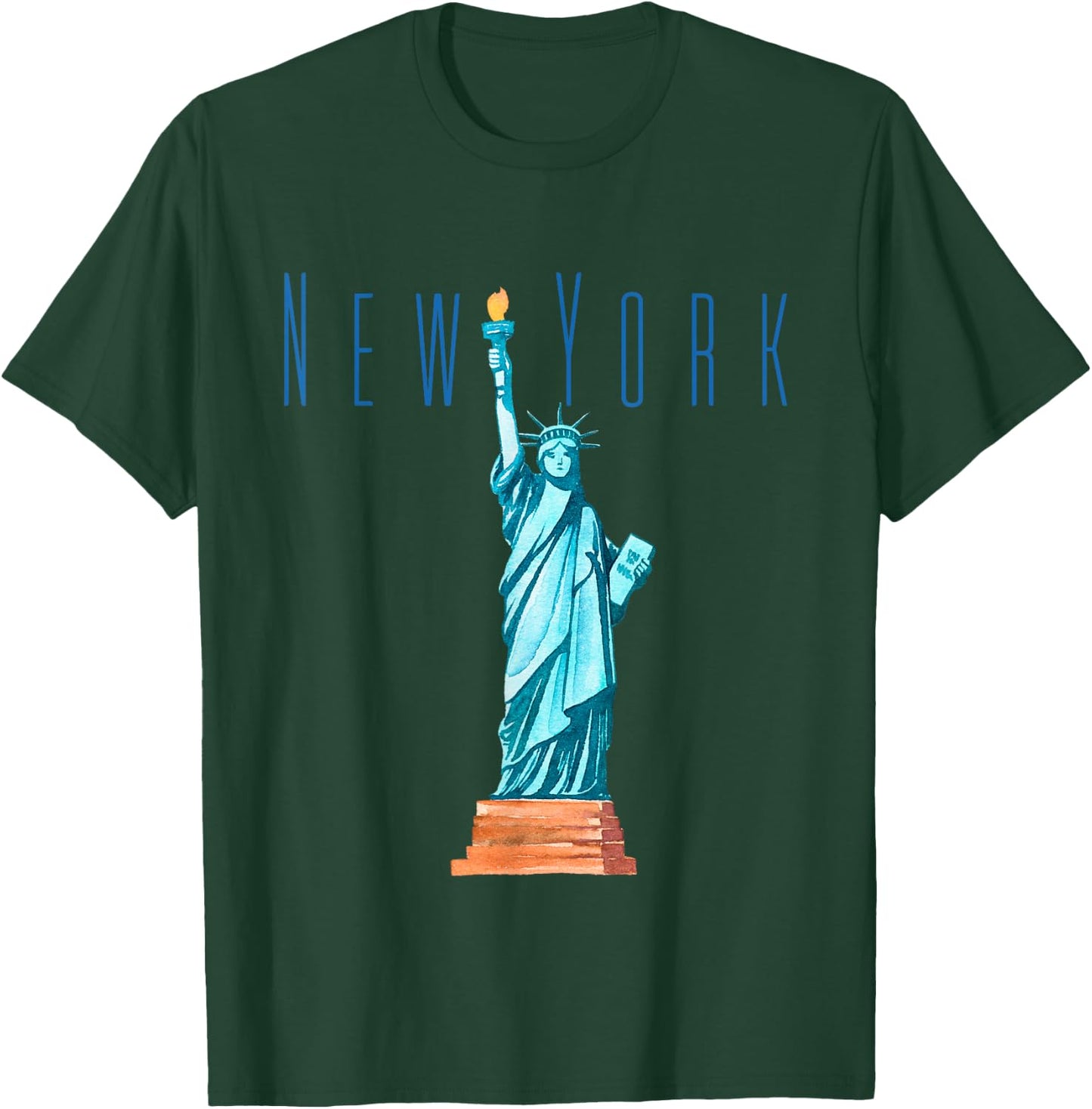 Statue of Liberty- USA- New York- Tourists Outfit T-Shirt - T-Shirt | Forest