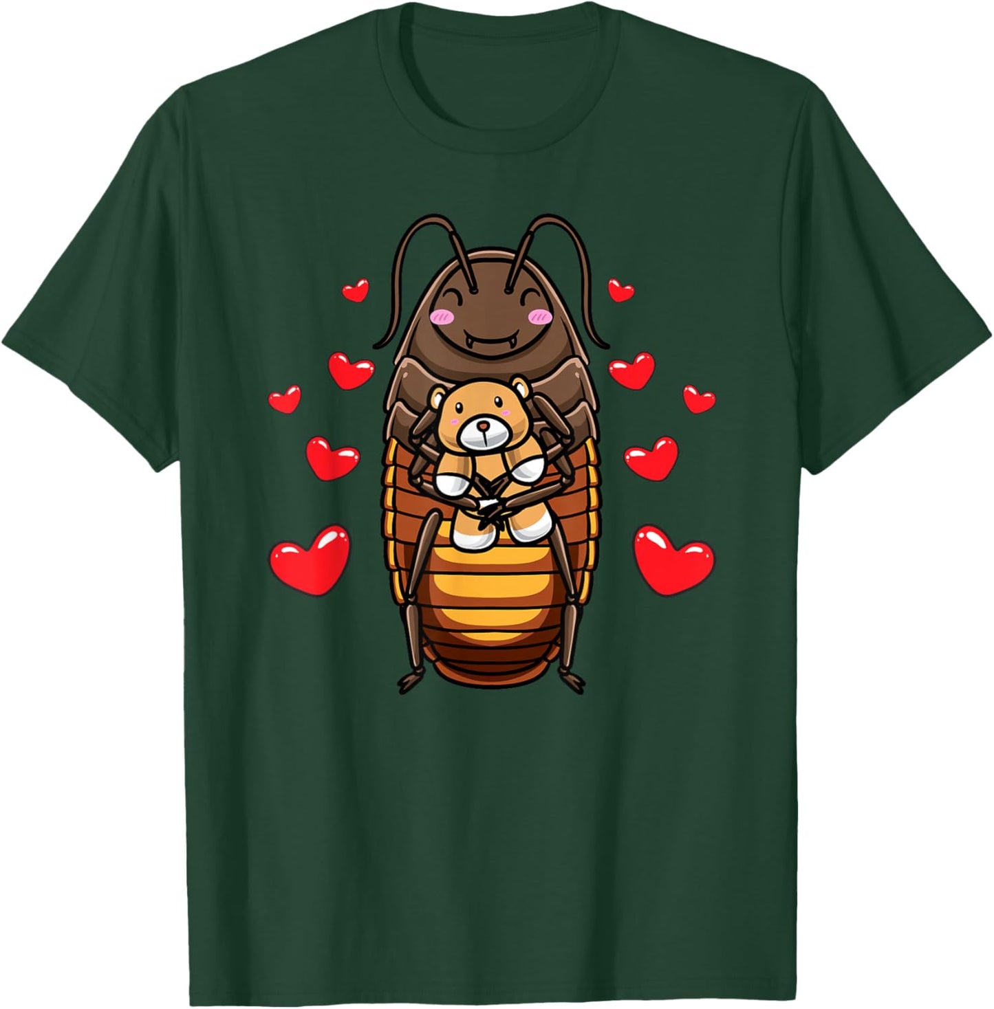 Madagascar Cockroach with Cuddly Toy T-Shirt - T-Shirt | Forest