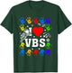 I Love VBS Summer Vacation Bible School Christian Teacher Men Women Kids T-Shirt - T-Shirt | Forest