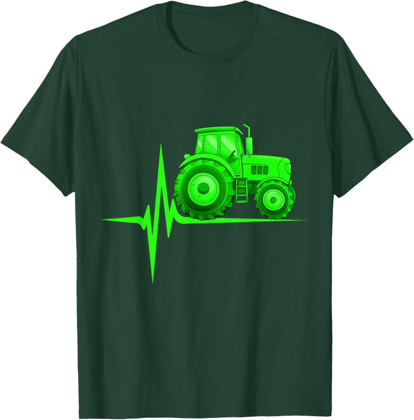 Tracteur Heartbeat Farming Shirt - Meilleur pour les agriculteurs T-Shirt - T-Shirt | Forest