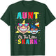 Aunt Of The Little Shark Nephew Shark Birthday Party T-Shirt - T-Shirt | Forest