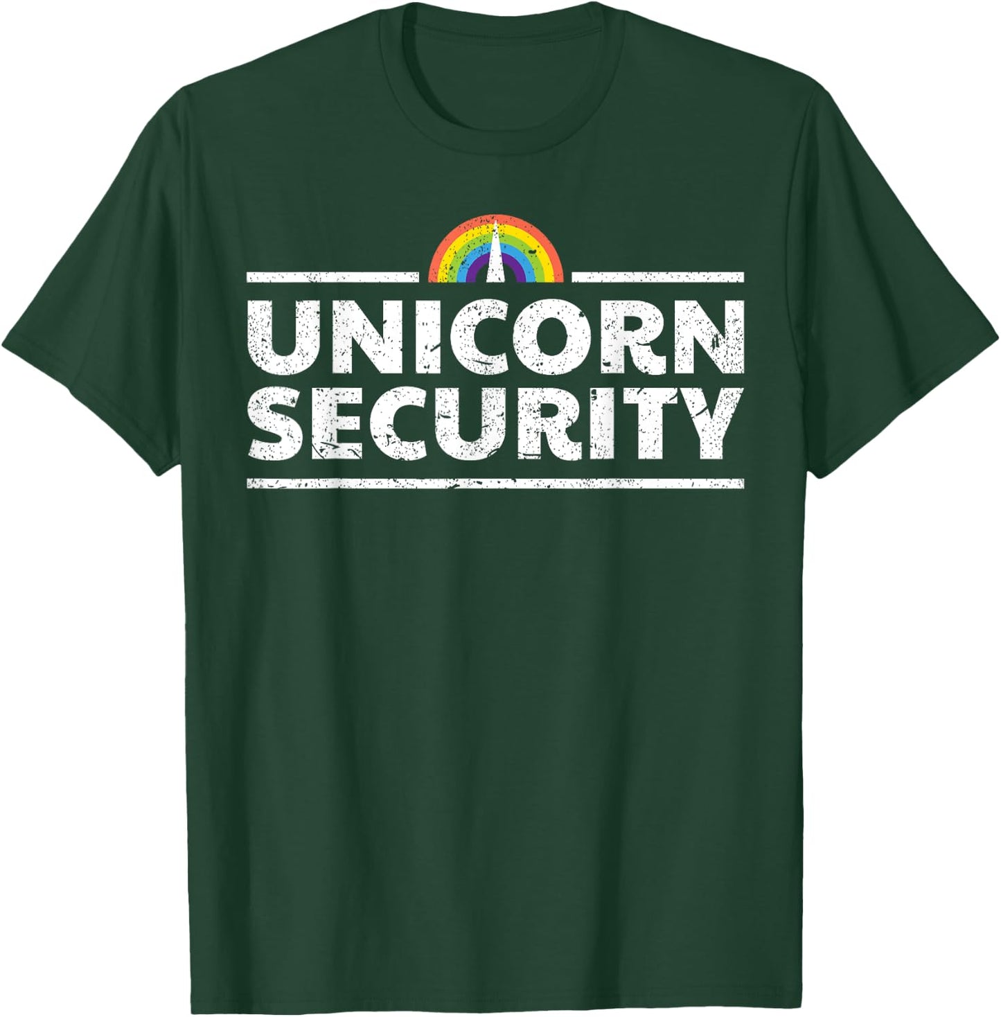 Unicorn Security Funny Cute Police Halloween Costume T-Shirt - T-Shirt | Forest