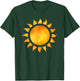 The Sun Painted with Sun Rays Sunshine T-Shirt - T-Shirt | Forest