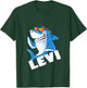 Kids Shark Name Levi Gift Boys T-Shirt - T-Shirt | Forest