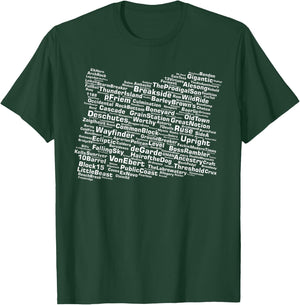 Oregon Breweries T-Shirt - T-Shirt | Forest