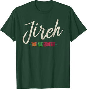 Vintage Retro Jireh I Am Enough More Then Enough Christian F T-Shirt - T-Shirt | Forest