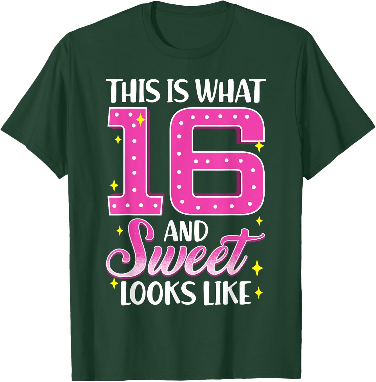 Sweet Sixteen Birthday T Shirt 16th Birthday Shirt T-Shirt - T-Shirt | Forest