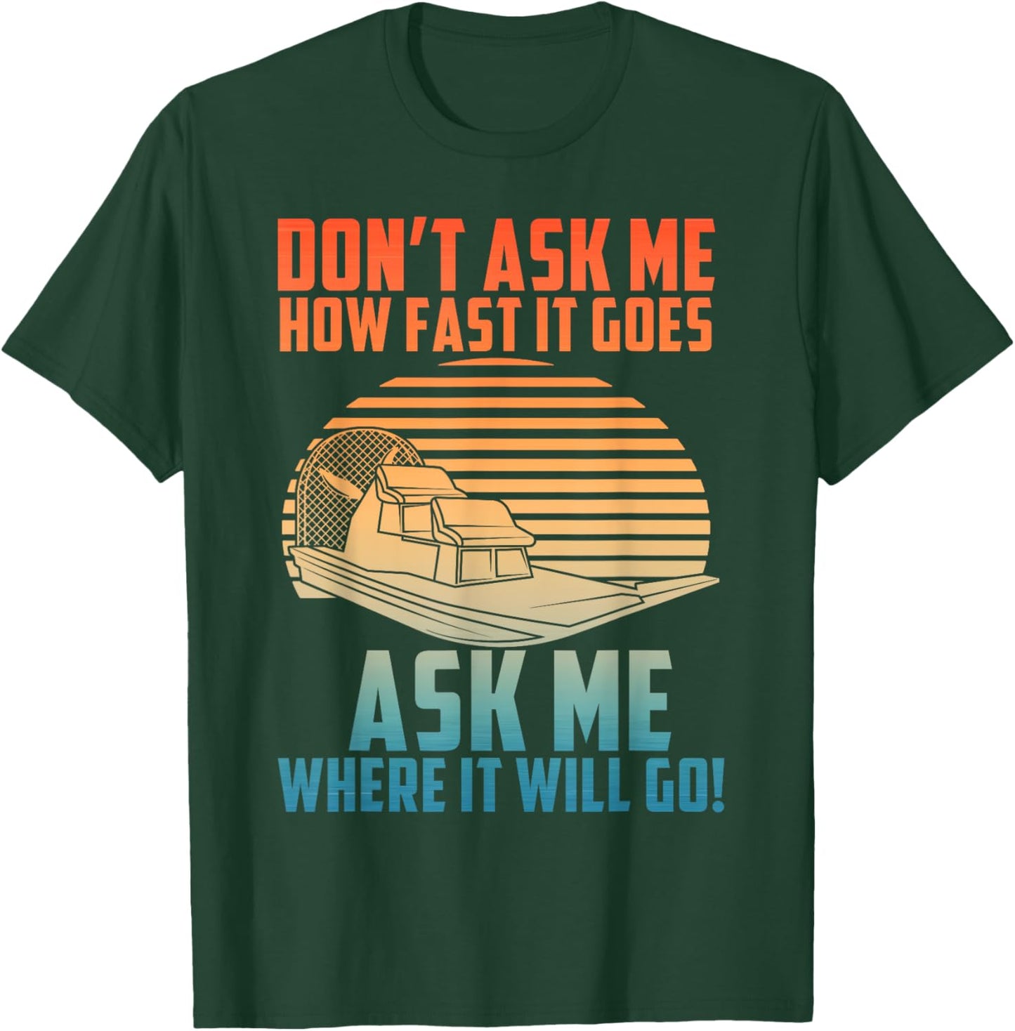 Airboat Art Women Planeboat Air Boat Captain Airboat T-Shirt - T-Shirt | Forest