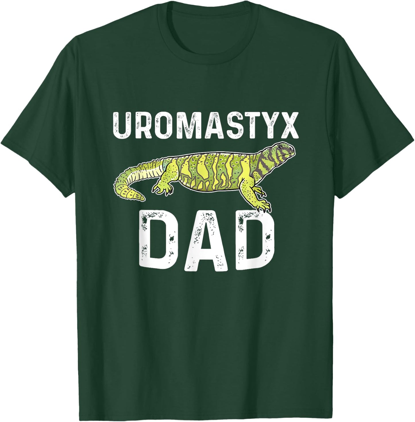 Funny Uromastyx Dad Gift Agamid Lizard Pet Reptile Mastigure T-Shirt - T-Shirt | Forest