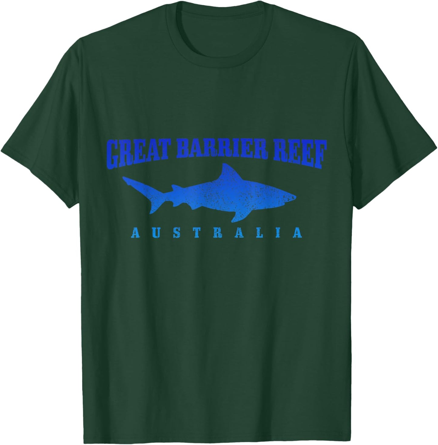 Great Barrier Reef Australia Diver Shark Diving T-Shirt - T-Shirt | Forest