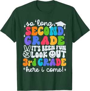 So Long 2nd Grade It's Been Fun Look Out 3rd Grade Boy Girl T-Shirt - T-Shirt | Forest