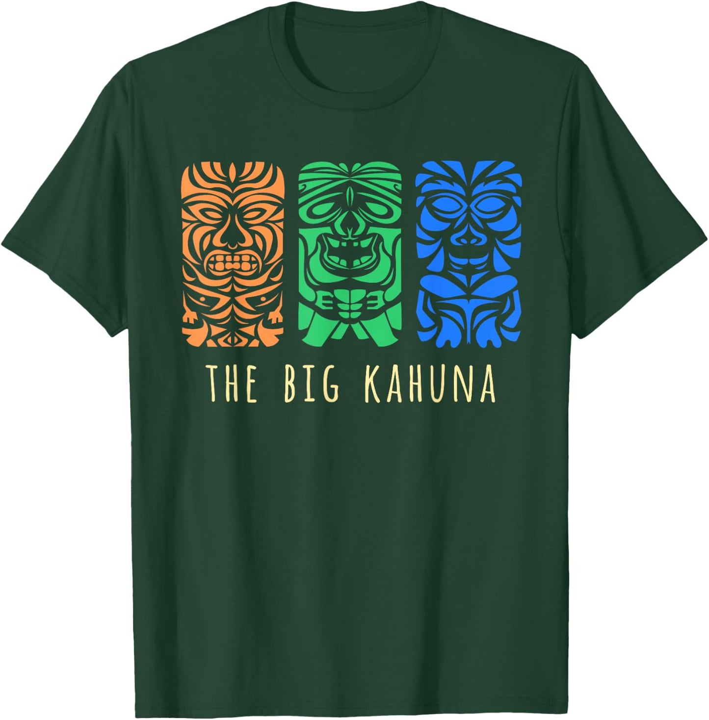 Hawaii Tiki Surfing Polynesian Big Kahuna Retro Hipster T-Shirt - T-Shirt | Forest