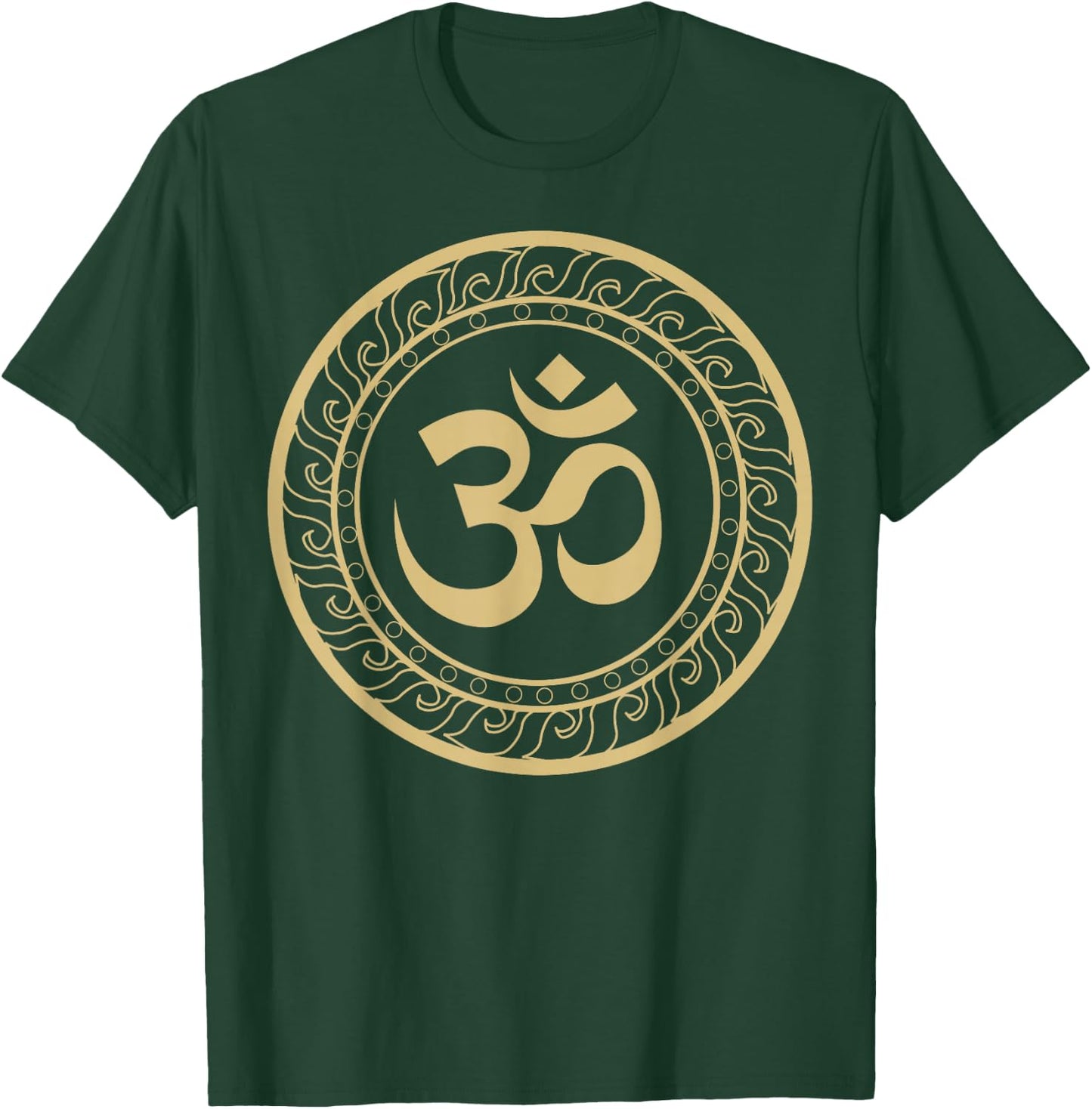 Om Ohm Aum Symbol Spiritual Yoga T-Shirt - T-Shirt | Forest