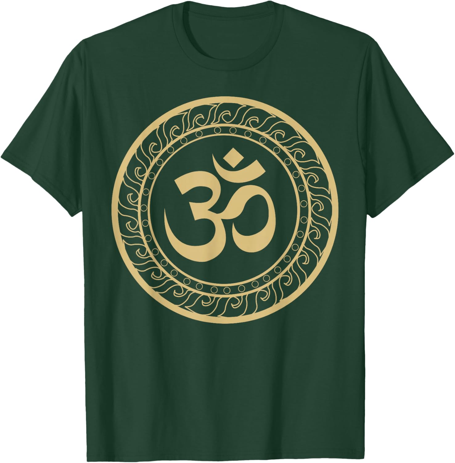 Om Ohm Aum Symbol Spiritual Yoga T-Shirt - T-Shirt | Forest