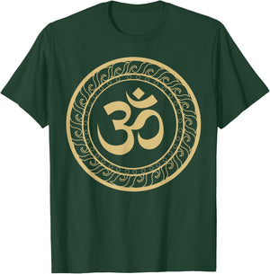 Om Ohm Aum Symbol Spiritual Yoga T-Shirt - T-Shirt | Forest