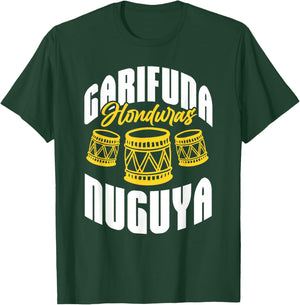 Garifuna Honduras Nuguya Cultural Music T-Shirt - T-Shirt | Forest