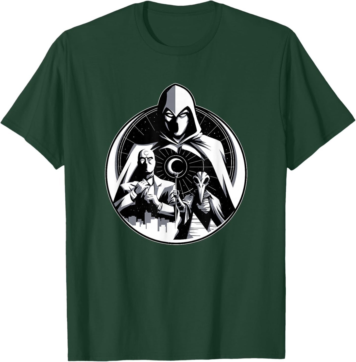Marvel Moon Knight Mr Knight and Khonshu T-Shirt - T-Shirt | Forest