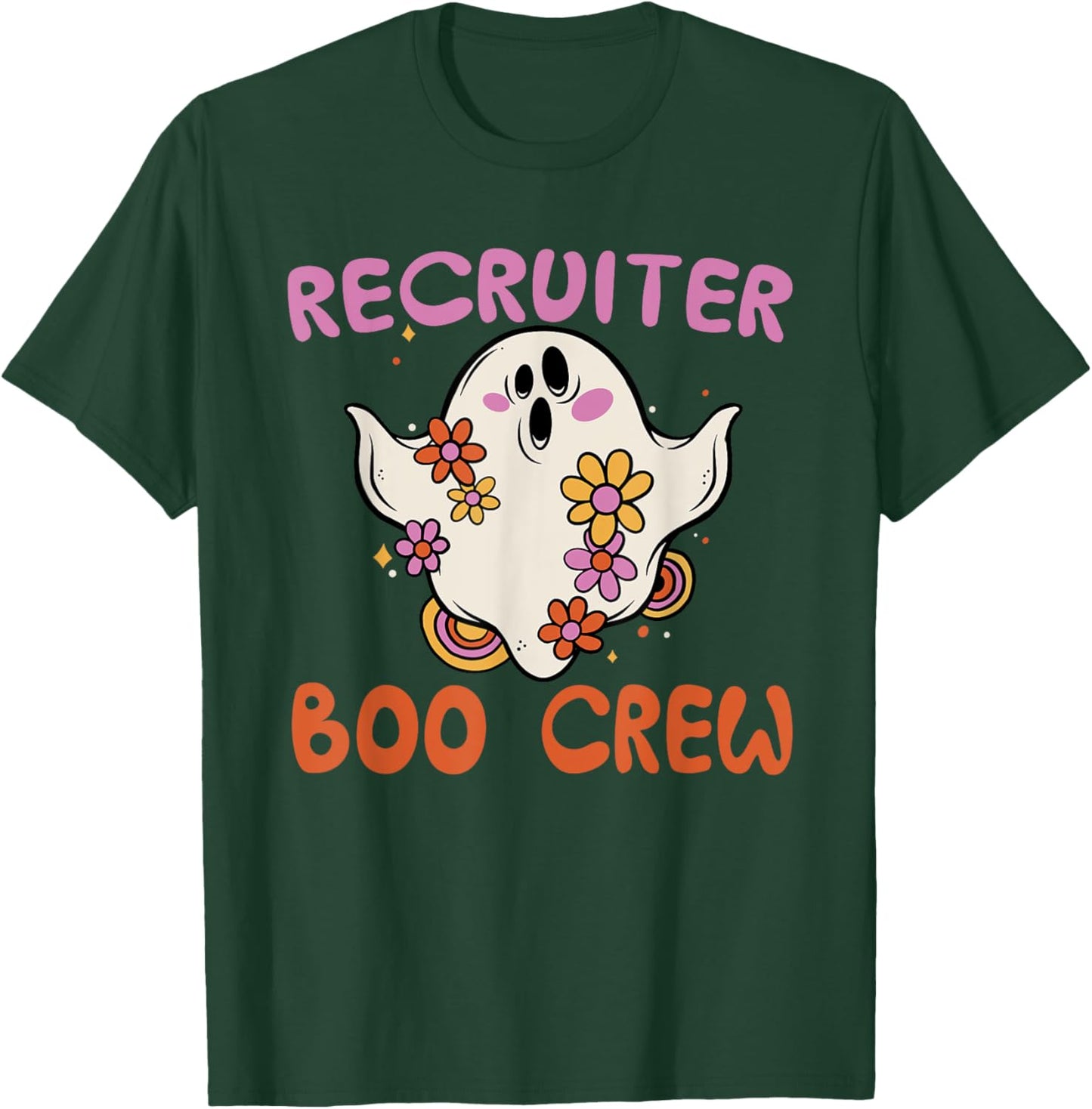 Recruiter Boo Crew Halloween Costume Human Resources HR T-Shirt - T-Shirt | Forest