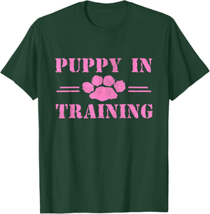 Pink BDSM Puppy in Training Gear, Human Pup Play Fetish Gift T-Shirt - T-Shirt | Forest