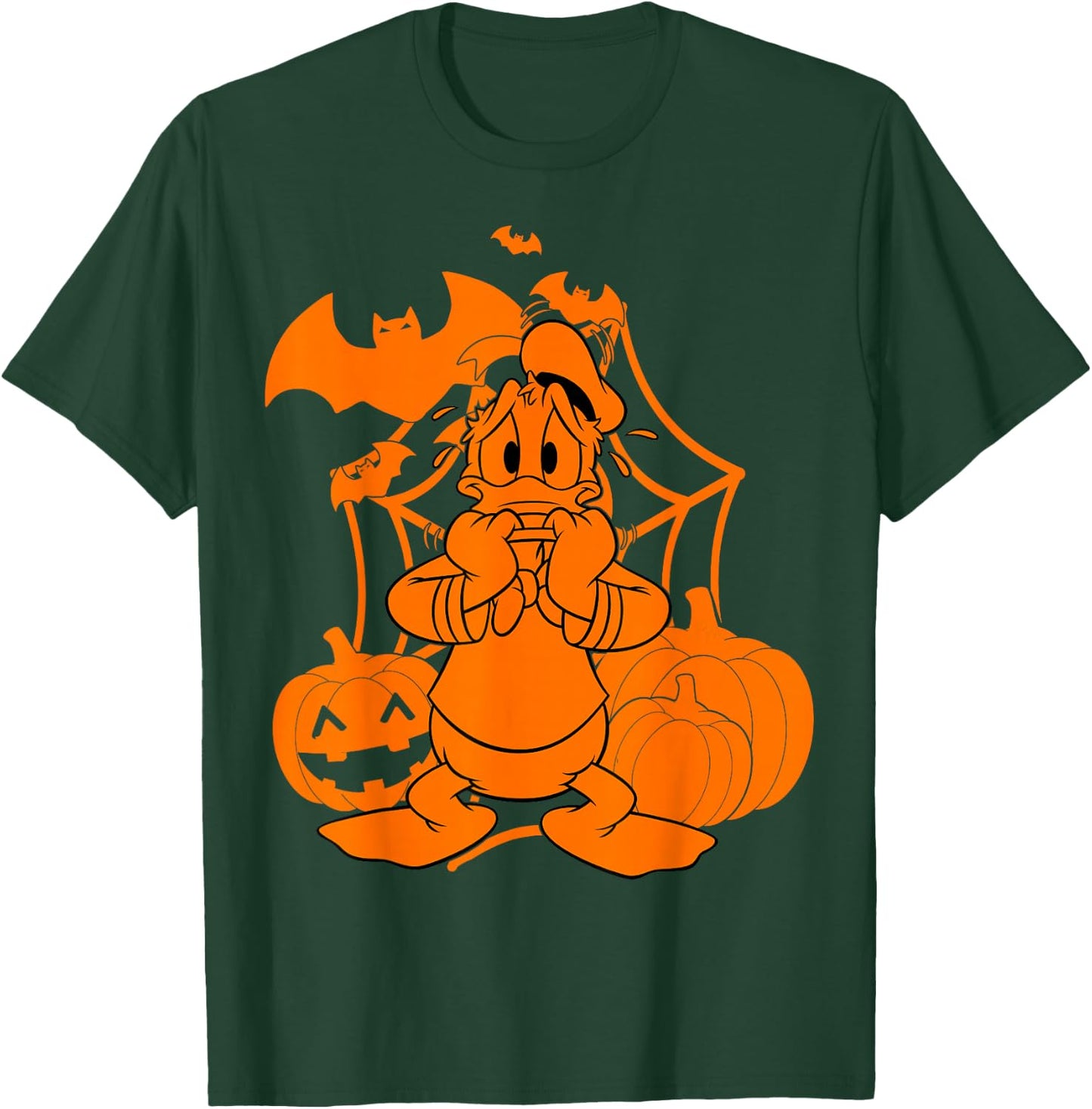 Disney Mickey & Friends Halloween Donald Duck Pumpkins T-Shirt - T-Shirt | Forest