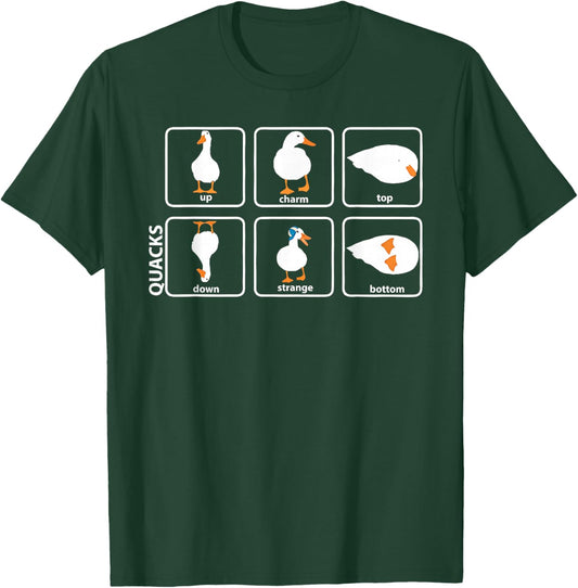 Funny Physics Pun Duck Teacher Science Math T-Shirt - T-Shirt | Forest