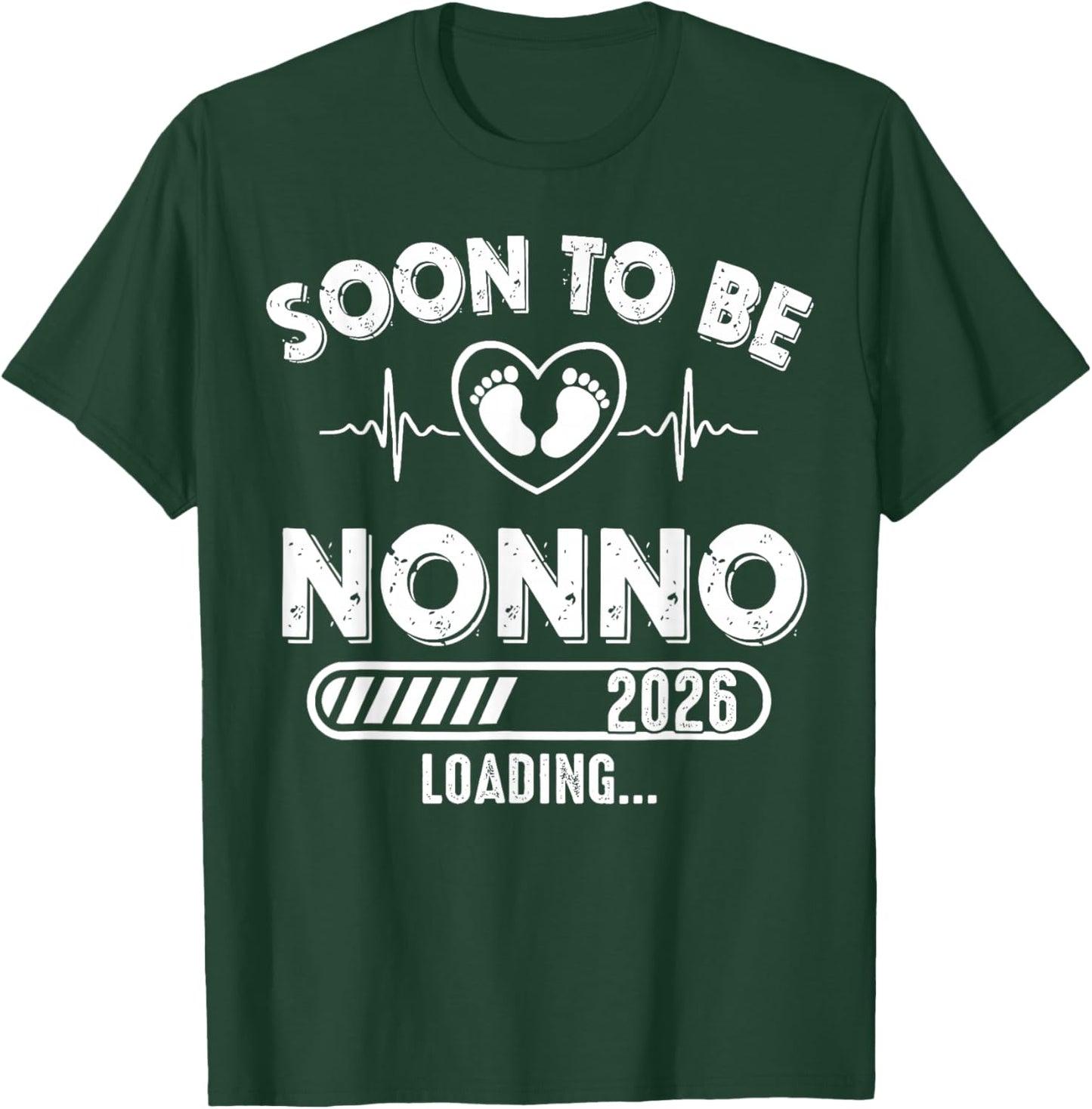 Soon to Be Nonno Est 2026 New Dad Father First Time T-Shirt - T-Shirt | Forest
