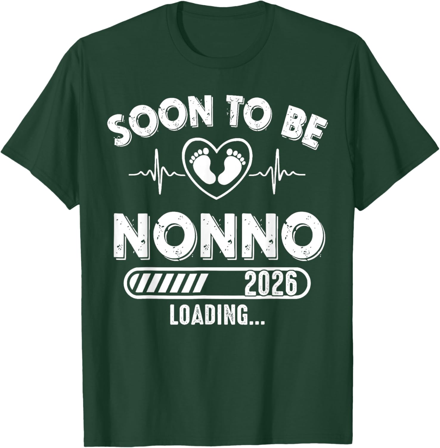 Soon to Be Nonno Est 2026 New Dad Father First Time T-Shirt - T-Shirt | Forest