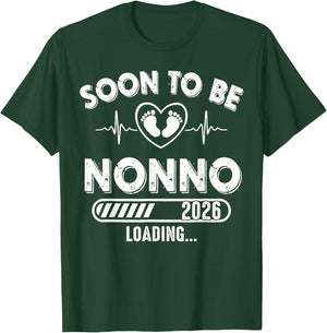 Soon to Be Nonno Est 2026 New Dad Father First Time T-Shirt - T-Shirt | Forest