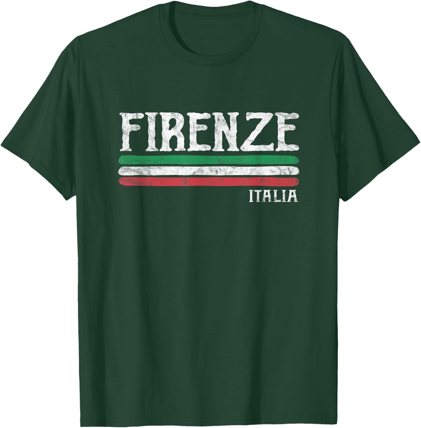 Florence Italy Italian Flag Souvenirs Gift T-Shirt - T-Shirt | Forest