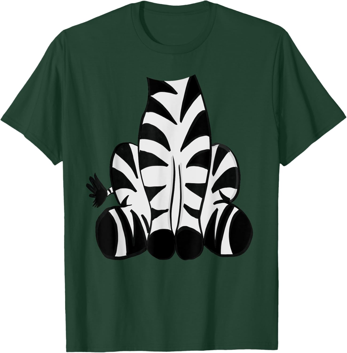 Zebra Halloween Costume Shirt - Cute Pretend Zebra Outfit T-Shirt - T-Shirt | Forest