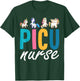 PICU Nurse Pediatric Unicorn Nurse Appreciation Nursing T-Shirt - T-Shirt | Forest