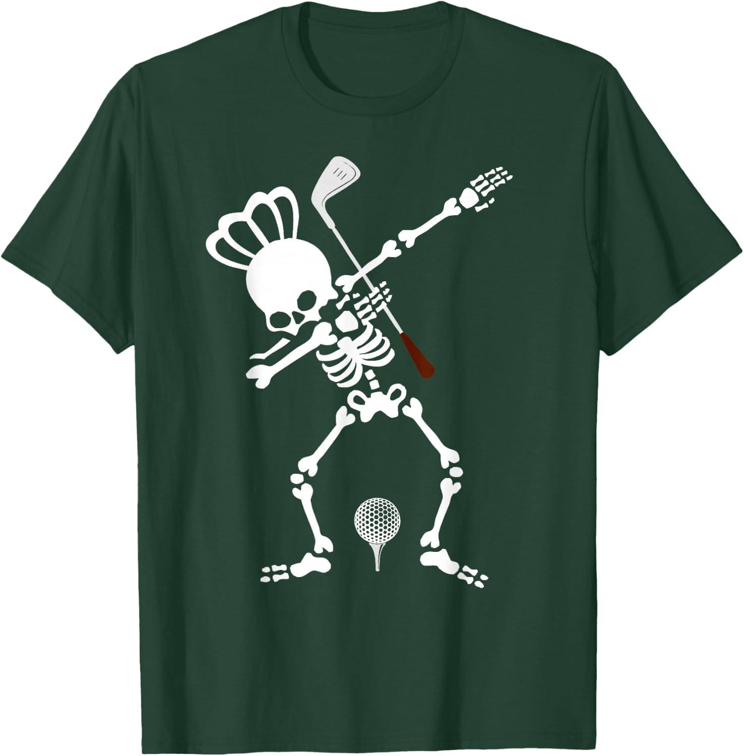 Queen Skeleton Dabbing Golf T-Shirt - T-Shirt | Forest