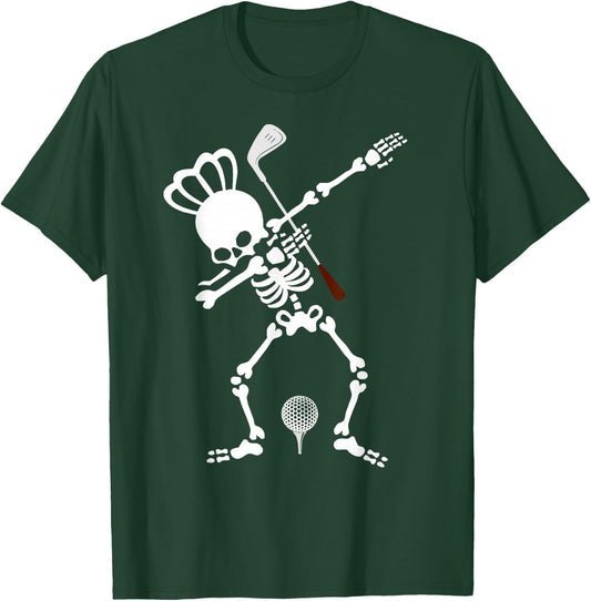 Queen Skeleton Dabbing Golf T-Shirt - T-Shirt | Forest