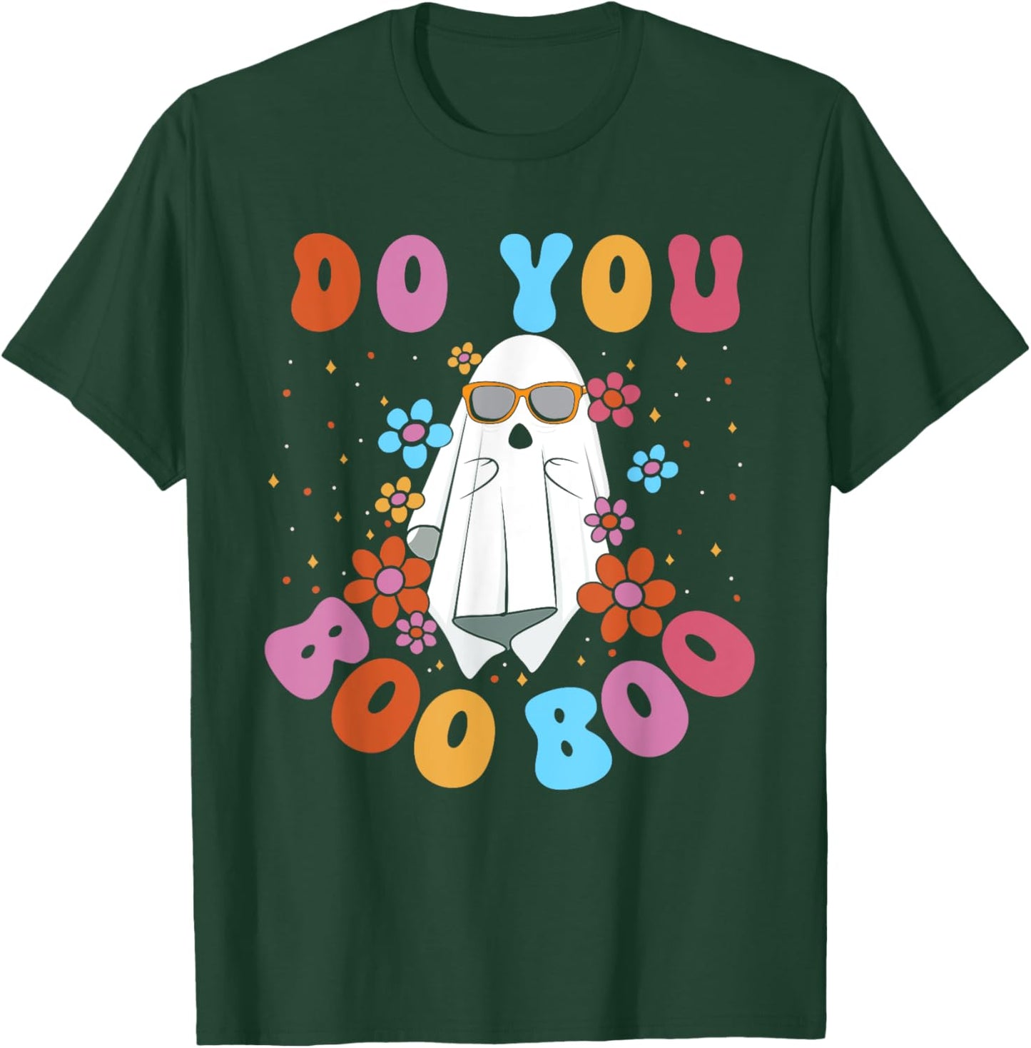 Cute Ghost Do You Boo Boo Groovy Funny Halloween T-Shirt - T-Shirt | Forest