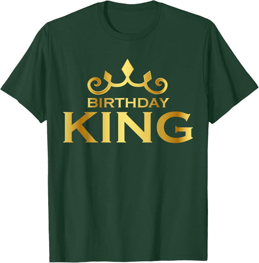 Birthday King Crown Funny B-Day Squad Birthday Squad Party T-Shirt - T-Shirt | Forest