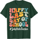 Retro Substitute Teacher Happy Last Day Of School Teacher Women Kids T-Shirt - T-Shirt | Forest