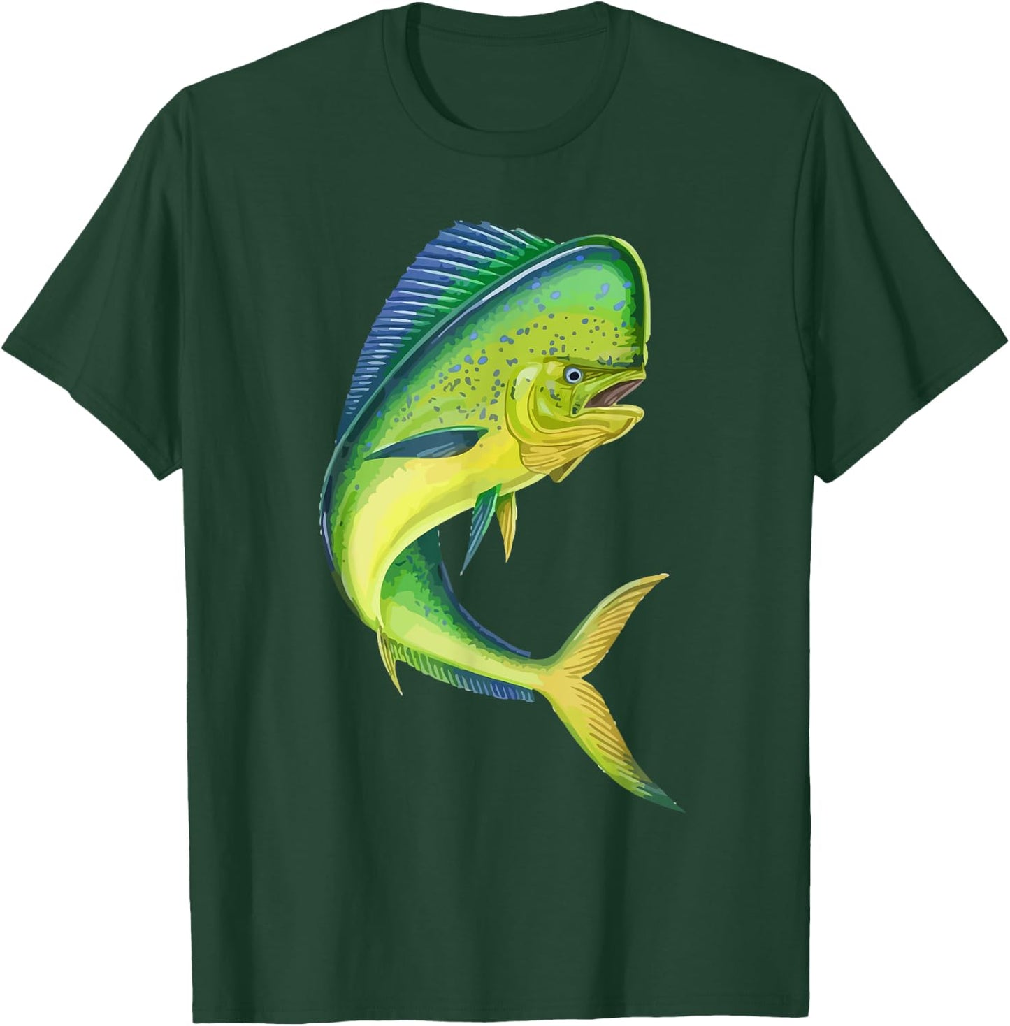 Mahi Fishing, Mahi Mahi Fish, Fishing Lover T-Shirt - T-Shirt | Forest