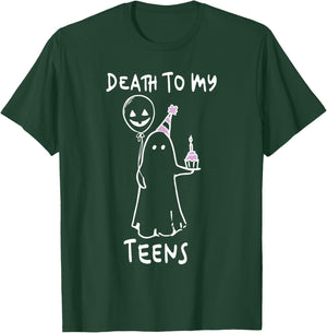 Funny Death To My Teens R.I.P Turning Twenties 20th Birthday T-Shirt - T-Shirt | Forest