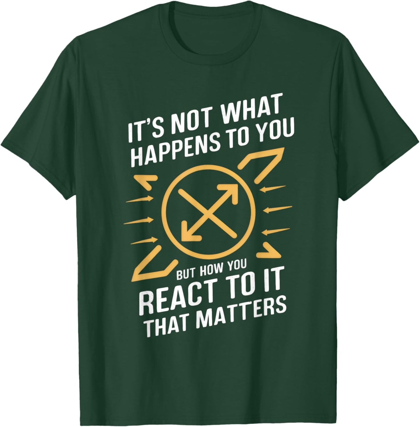 Stoic Phrase Stoicism Philosoper Quote Cool Motivational T-Shirt - T-Shirt | Forest
