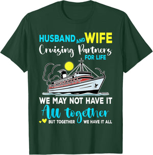 Husband Wife Cruising Anniversary Trip 2024 Honeymoon Love T-Shirt - T-Shirt | Forest